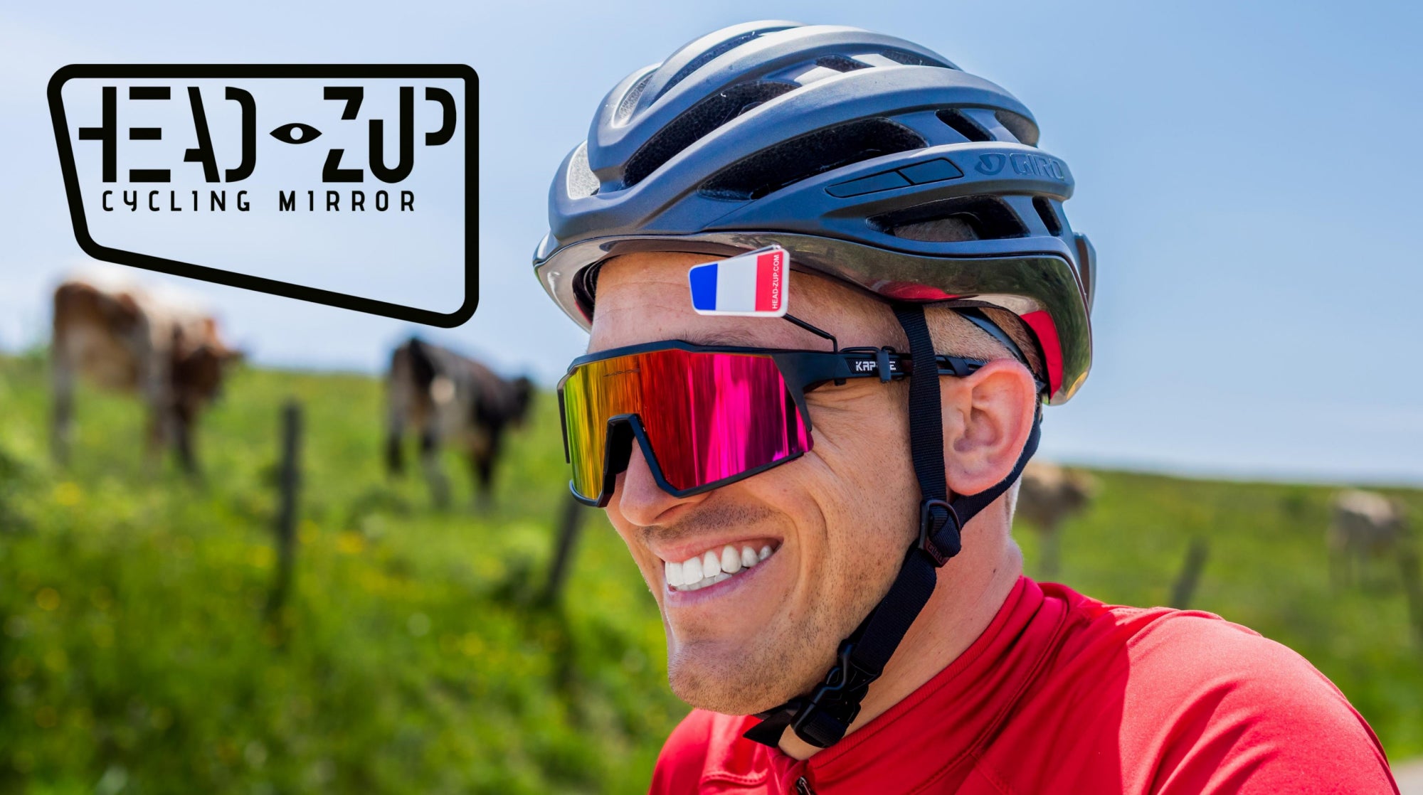 HEAD ZUP BYCYCLE CYCLING MIRROR FITTED TO YOUR SPORT CYCLING GLASSES 